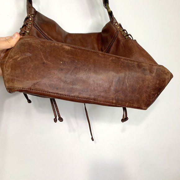 KOOBA ANNIE Brown Leather Lace Corset Messenger Bag OS - Picture 10 of 15